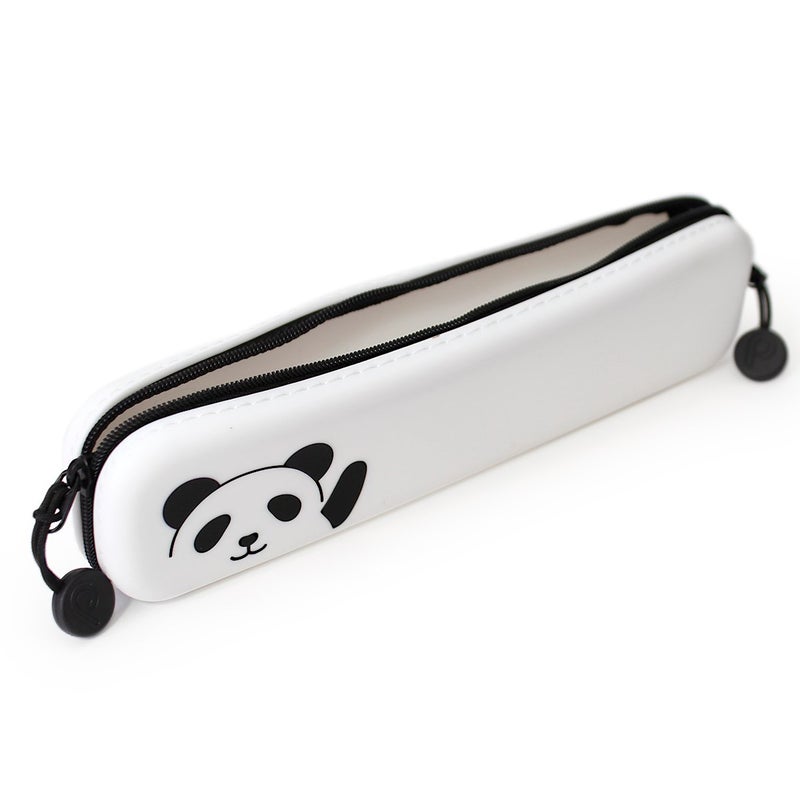 LIHIT LAB PuniLabo Slim Zipper Pen Pouch, 7.9" Ã— 1.9", Panda (A7717-6) - Image 2